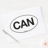 Canada Ovaal Ovale Sticker (Envelop)