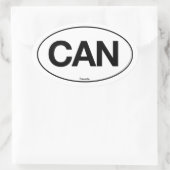 Canada Ovaal Ovale Sticker (Tas)