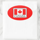 Canada Ovale Sticker (Tas)