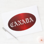 canada ovale sticker (Envelop)