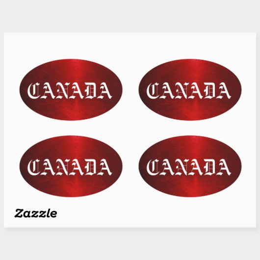 canada ovale sticker (Vel)