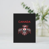 Canada Pacific Northwest Haida Vogel Donkere kleur Briefkaart (Staand voorkant)