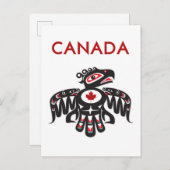 Canada Pacific Northwest Haida Vogel Lichtkleur Briefkaart (Voorkant / Achterkant)