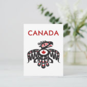 Canada Pacific Northwest Haida Vogel Lichtkleur Briefkaart (Staand voorkant)
