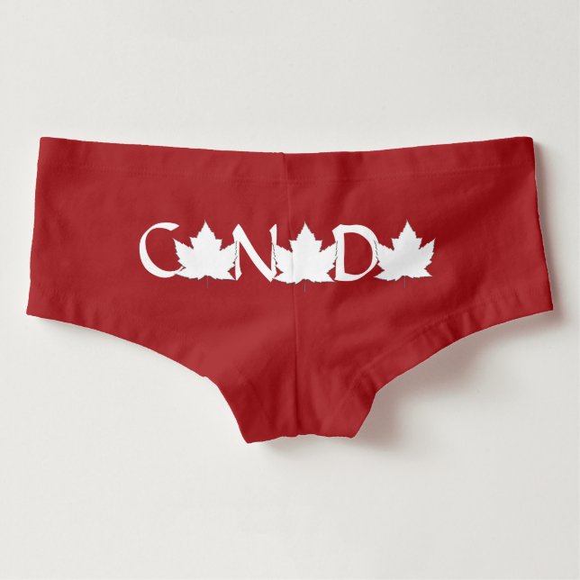 Canada Panties Women's Canada Souvenir Underwear (Achterkant)