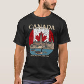 Canada - Parlementsgebouw en Canadees erfgoed T-shirt (Voorkant)