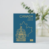 Canada passport briefkaart (Staand voorkant)