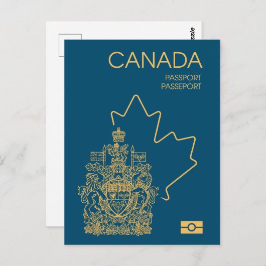 Canada passport briefkaart (Voorkant / Achterkant)