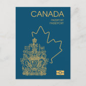 Canada passport briefkaart (Voorkant)