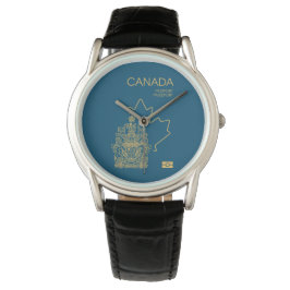Canada passport wristwatch horloge