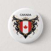 Canada [personaliseren] ronde button 5,7 cm (Voorkant)