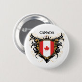 Canada [personaliseren] ronde button 5,7 cm (Voorkant /achterkant)