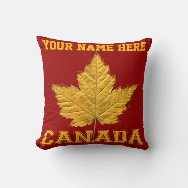 Canada Pillow Gold Canada Team Souvenir Pillow Kussen (Voorkant)
