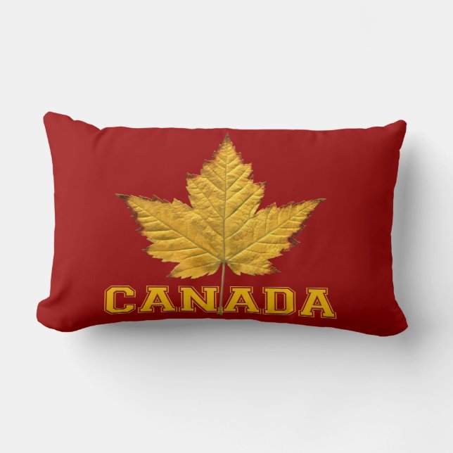 Canada Pillow Gold Canada Team Souvenir Pillow Kussen (Voorkant)