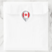 Canada Pin Locatie Vlag Ronde Sticker (Tas)