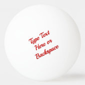 Canada Ping Pong Ball Personalized Canada Balls (Achterkant)