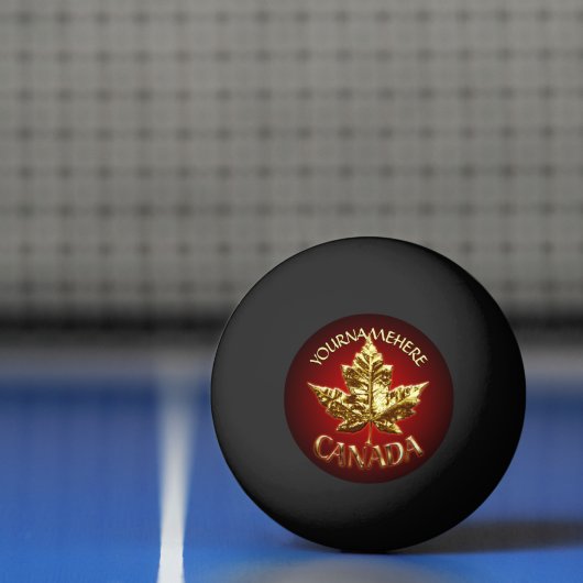 Canada Ping Pong Ball Personalized Canada Balls (Net)