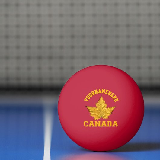 Canada Ping Pong Ball Personalized Canada Balls (Net)