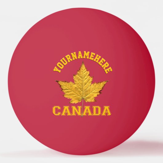 Canada Ping Pong Ball Personalized Canada Balls (Voorkant)