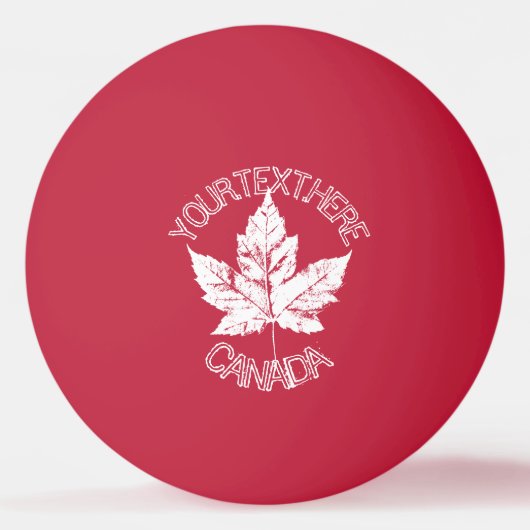 Canada Ping Pong Ball Personalized Canada Balls (Voorkant)