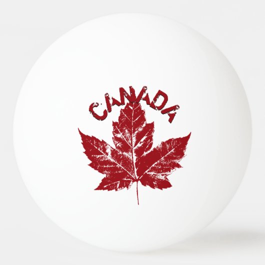 Canada Ping Pong Ball Personalized Canada Balls (Voorkant)