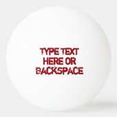 Canada Ping Pong Ball Personalized Canada Balls (Achterkant)