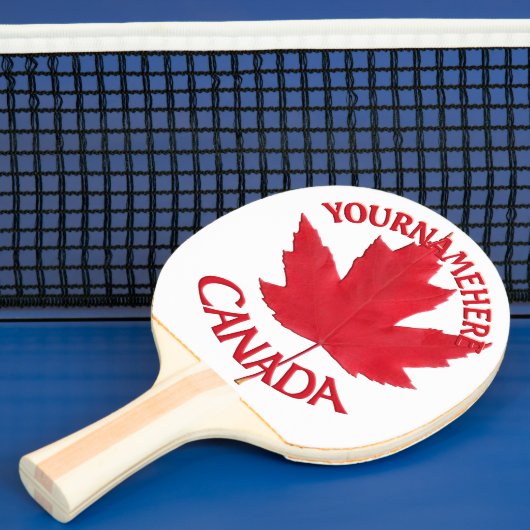 Canada Ping Pong Paddle Varsity Canada personalise Tafeltennisbatje (Insitu)