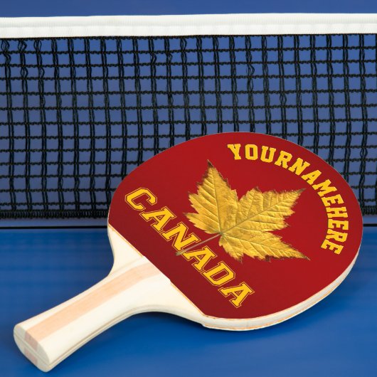 Canada Ping Pong Paddle Varsity Canada personalise Tafeltennisbatje (Insitu)