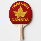 Canada Ping Pong Paddle Varsity Canada personalise Tafeltennisbatje (Voorkant)