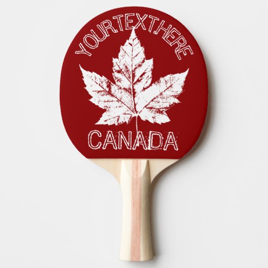 Canada Ping Pong Paddles Canada personaliseert gam Tafeltennisbatje (Voorkant)