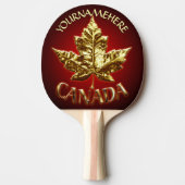 Canada Ping Pong Paddles Sporty Canada Personalise Tafeltennisbatje (Voorkant)