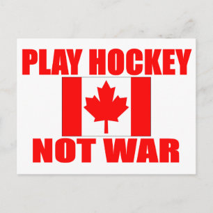 CANADA-PLAY HOCKEY NOT WAR BRIEFKAART