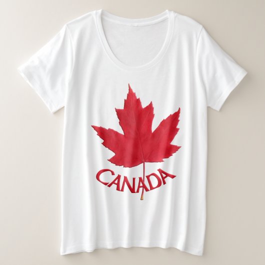Canada Plus Grootte T-shirts Topjes van Canada voo (Design voorkant)