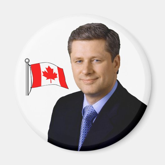 Canada PM Stephen Harper Magneet (Voorkant)