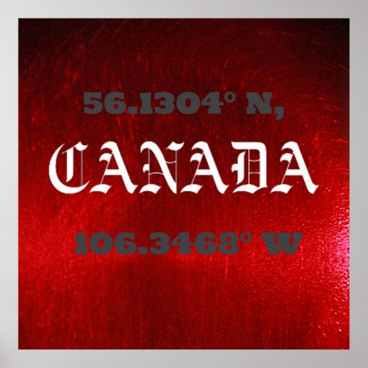 CANADA POSTER (Voorkant)