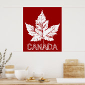 Canada Poster Canada Esdoornblad Souvenir Print (Keuken)