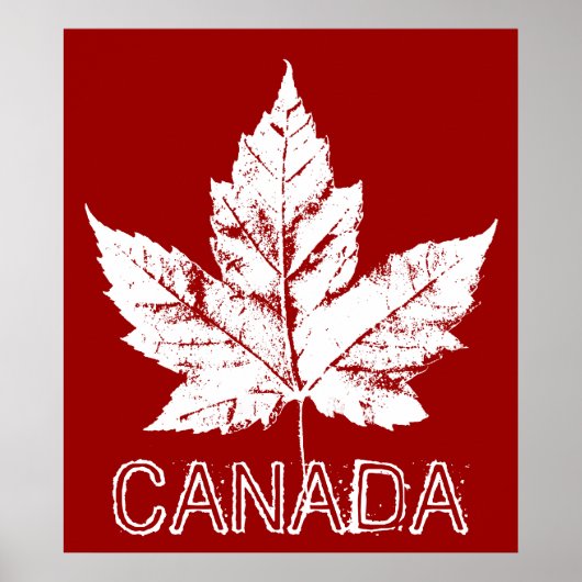 Canada Poster Canada Esdoornblad Souvenir Print (Voorkant)