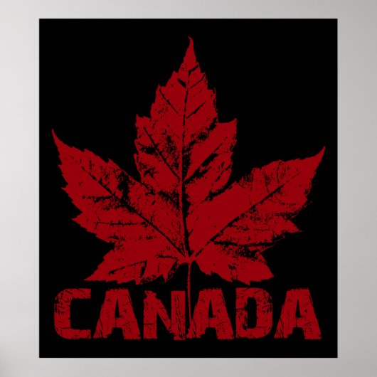 Canada Poster Canada Esdoornblad Souvenir Print (Voorkant)