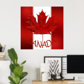 Canada Poster Canada Flag Souvenir Prints & Gifts (Thuiskantoor)