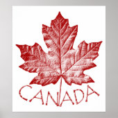 Canada Poster Canada Maple Leaf Souvenir Print (Voorkant)