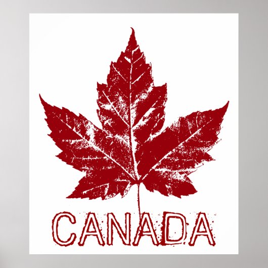 Canada Poster Canada Maple Leaf Souvenir Print (Voorkant)