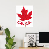 Canada Poster Canada Maple Leaf Souvenir Print (Thuiskantoor)