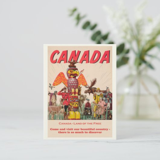  Canada Poster reistoerisme Briefkaart (Staand voorkant)