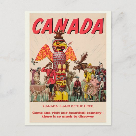  Canada Poster reistoerisme Briefkaart (Voorkant)
