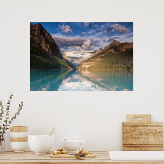 Canada - poster van het Louise-meer (Keuken)