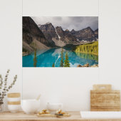 Canada - poster van het meer van Moraine (Keuken)