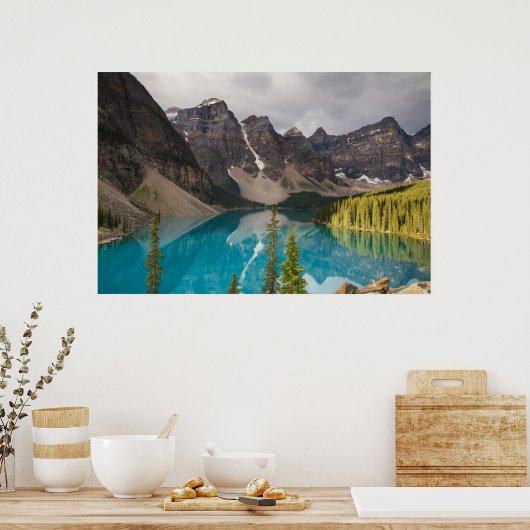 Canada - poster van het meer van Moraine (Keuken)