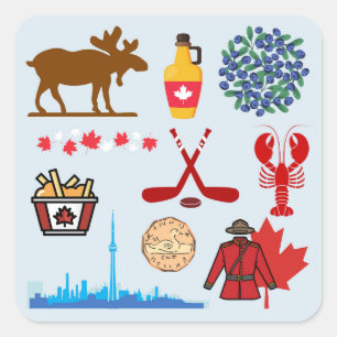 Canada Pret Vierkante Sticker