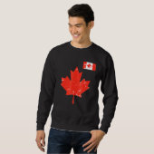 Canada Pride Canadian Maple Leaf and Flag  Trui (Voorkant volledig)