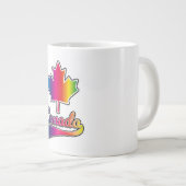 Canada Pride regenboog logo Grote Koffiekop (Voorkant rechts)